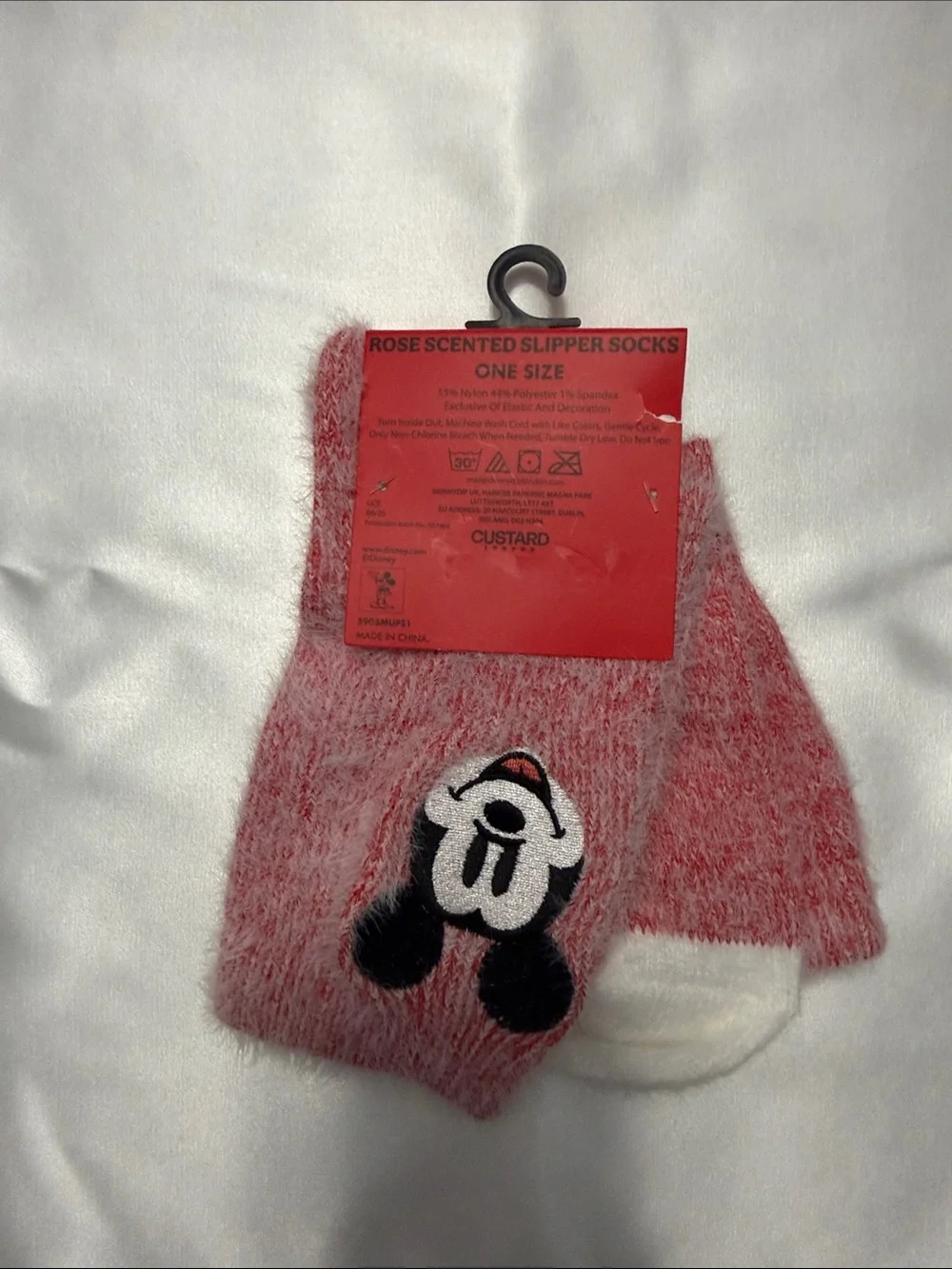 Disney Mickey & Friends Rose-Scented Slipper Socks